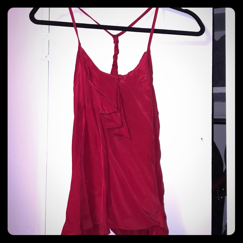 Kimchi Blue Red Razor Back Top - Picture 2 of 3